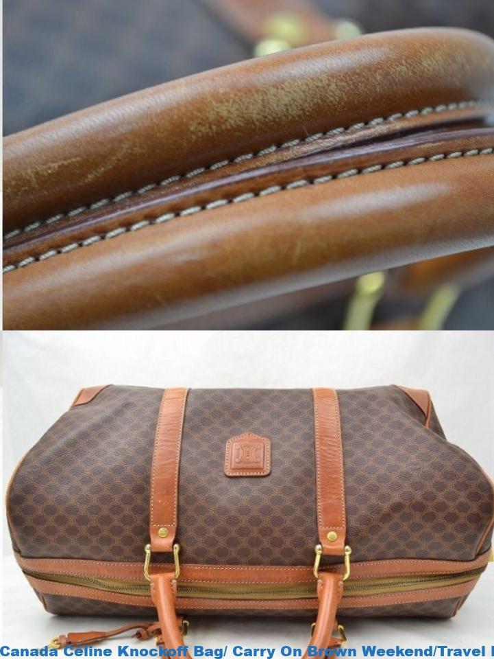 Canada Céline Knockoff Bag/ Carry On Brown Weekend/Travel Bag celine replica bag – High Quality ...