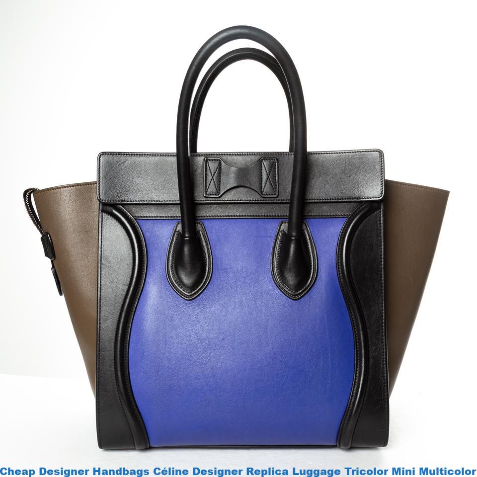 Cheap Designer Handbags Céline Designer Replica Luggage Tricolor Mini Multicolor Leather Tote ...